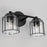 Capital Lighting Harmon Vanity, Matte Black/Clear Seeded