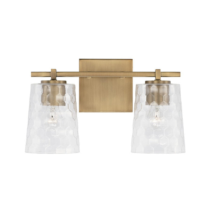 Capital Lighting Burke Vanity, Clear Honeycomb