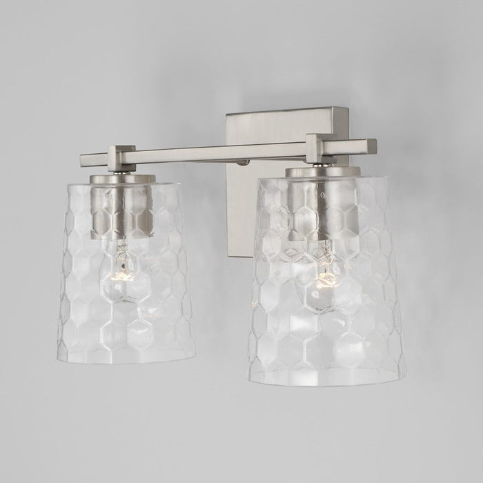 Capital Lighting Burke Vanity, Clear Honeycomb