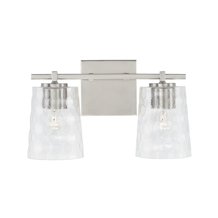 Capital Lighting Burke Vanity, Clear Honeycomb