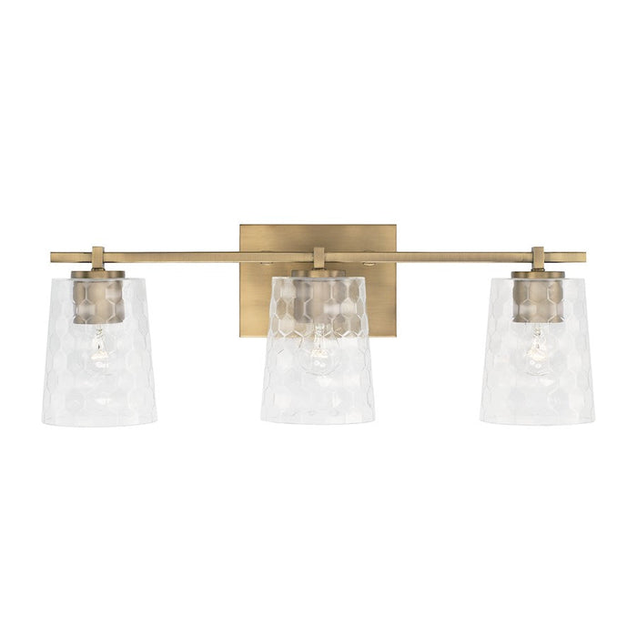 Capital Lighting Burke Vanity, Clear Honeycomb