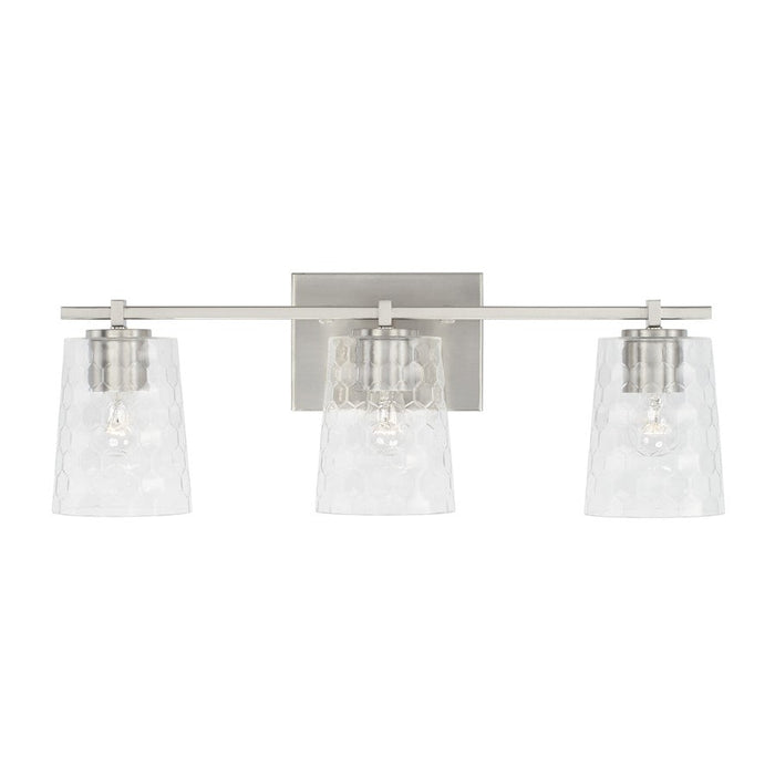 Capital Lighting Burke Vanity, Clear Honeycomb