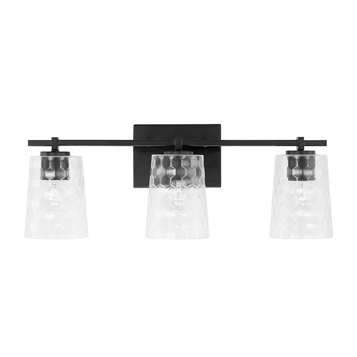 Capital Lighting Burke Vanity, Clear Honeycomb