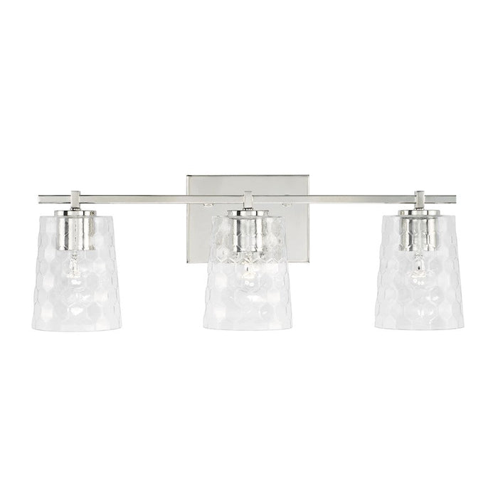 Capital Lighting Burke Vanity, Clear Honeycomb