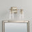 Capital Lighting Breigh 2 Light Vanity, Brushed Champagne/Clear