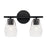 Capital Lighting Dena 2 Light Vanity, Diamond Embossed