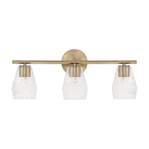 Capital Lighting Dena 3 Light Vanity, Diamond Embossed