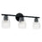 Capital Lighting Dena 3 Light Vanity, Matte Black/Embossed - 145031MB-524