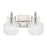 Capital Lighting Nyla 2 Light Vanity, Clear Fluted