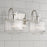 Capital Lighting Nyla 2 Light Vanity, Clear Fluted