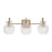 Capital Lighting Nyla 3 Light Vanity, Clear Fluted