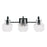 Capital Lighting Nyla 3 Light Vanity, Clear Fluted