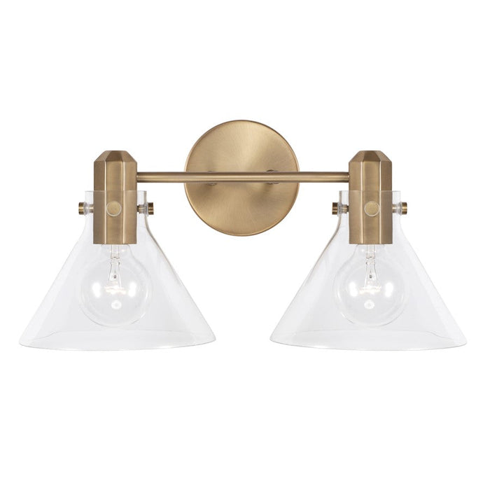 Capital Lighting Greer 2 Light Vanity, Clear