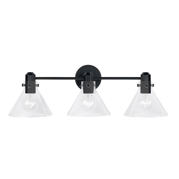 Capital Lighting Greer 3 Light Vanity, Clear