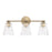 Capital Lighting Baker 3 Light Vanity, Clear Seeded