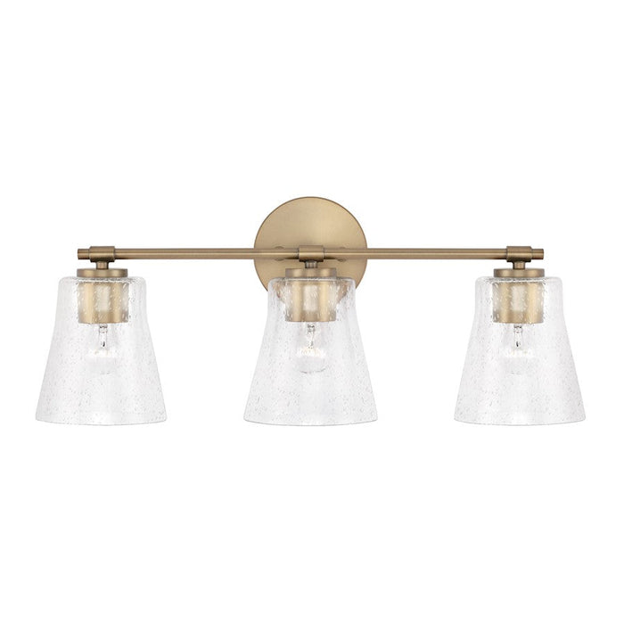 Capital Lighting Baker 3 Light Vanity, Clear Seeded