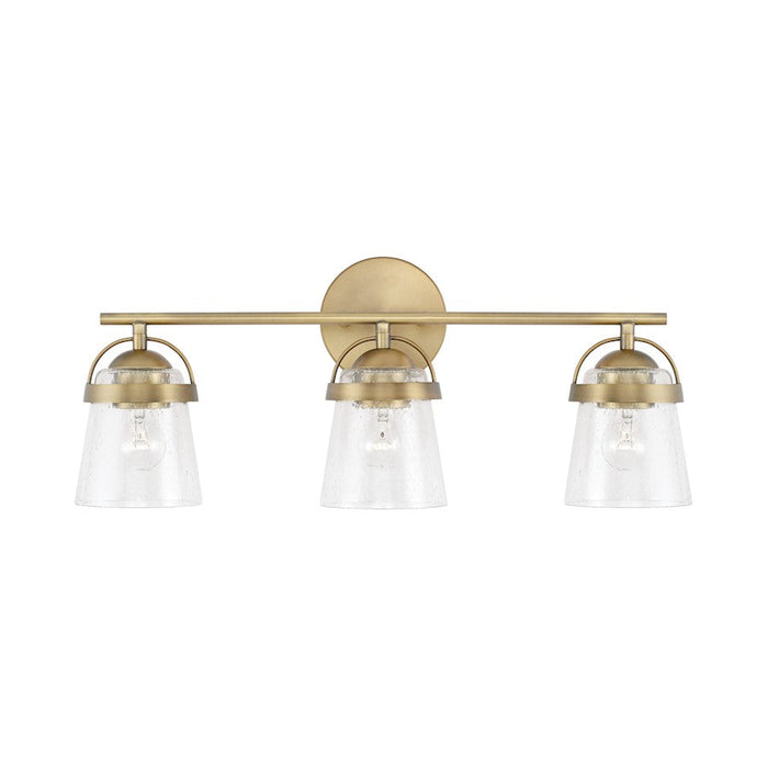 Capital Lighting Madison 3 Light Vanity, Clear Seeded