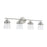 Capital Lighting Madison 4 Light Vanity, Nickel/Clear Seeded - 147041BN-534