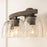 Capital Lighting Clive 3 Light Vanity, Grey/Black/Stone Seeded