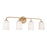 HomePlace Lighting Lawson 4 Light Vanity, Brass/Soft White - 148841AD-542