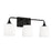 HomePlace Lighting Presley 3 Light Vanity, Black/Soft White - 148931MB-541