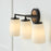 Capital Lighting Jonah 3 Vanity, Wood/Black/Soft White