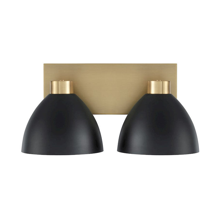 Homeplace Lighting Ross 2 Light Vanity, Brass