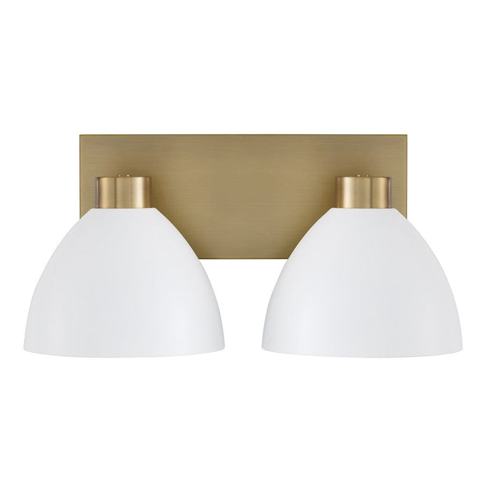 Homeplace Lighting Ross 2 Light Vanity, Brass