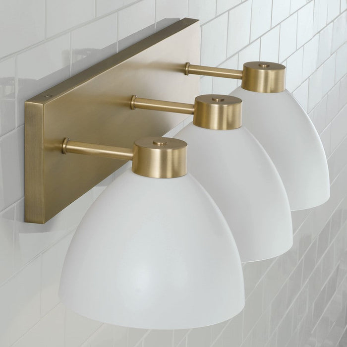 Homeplace Lighting Ross 3 Light Vanity, Brass