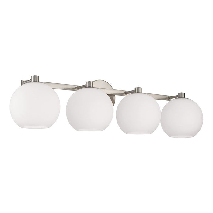 HomePlace Lighting Ansley 4 Light Vanity, Nickel/Soft White - 152141BN-548