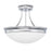 Capital Lighting 3 Light Semi-Flush Mount, Chrome - 2037CH