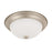 HomePlace Lighting Bates 2 Light Flush Mount, Matte Nickel/Soft White - 214722MN