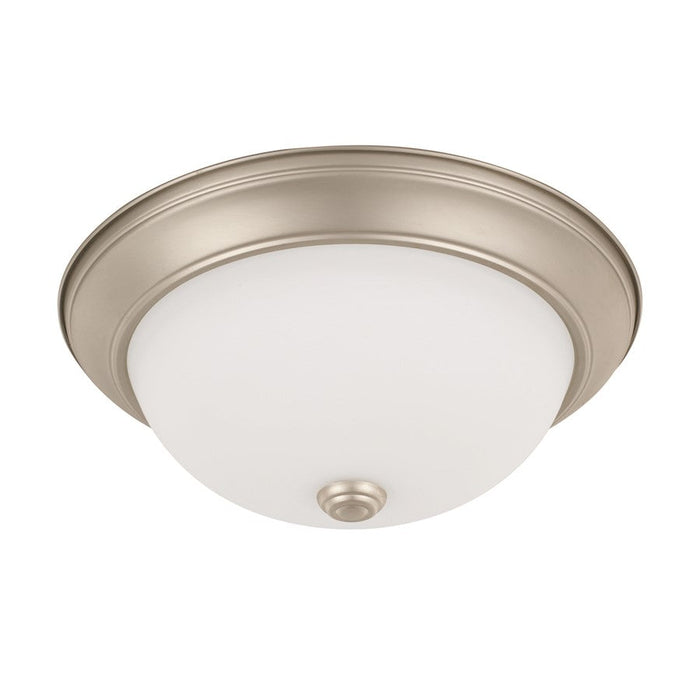 HomePlace Lighting Bates 2 Light Flush Mount, Matte Nickel/Soft White - 214722MN