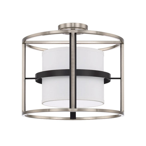 Capital Lighting Tux 4 Light Semi-Flush Dual Mount, Black Tie - 225241BT