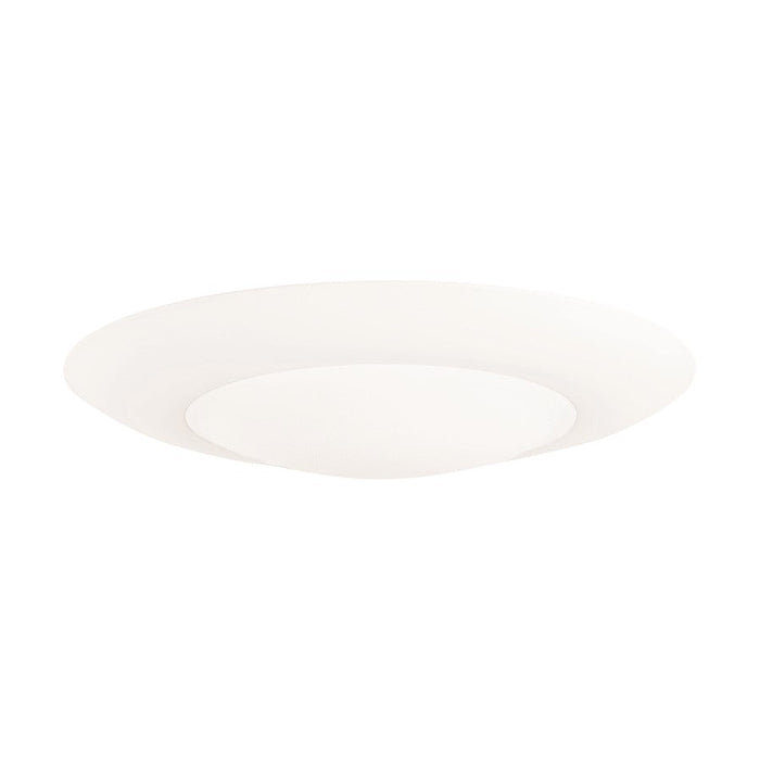 Capital Lighting 1-Light LED Flush, White/Soft White - 236411WT-LD30