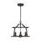 Capital Lighting Cameron 4-Light Semi-Flush, Matte Black - 239541MB