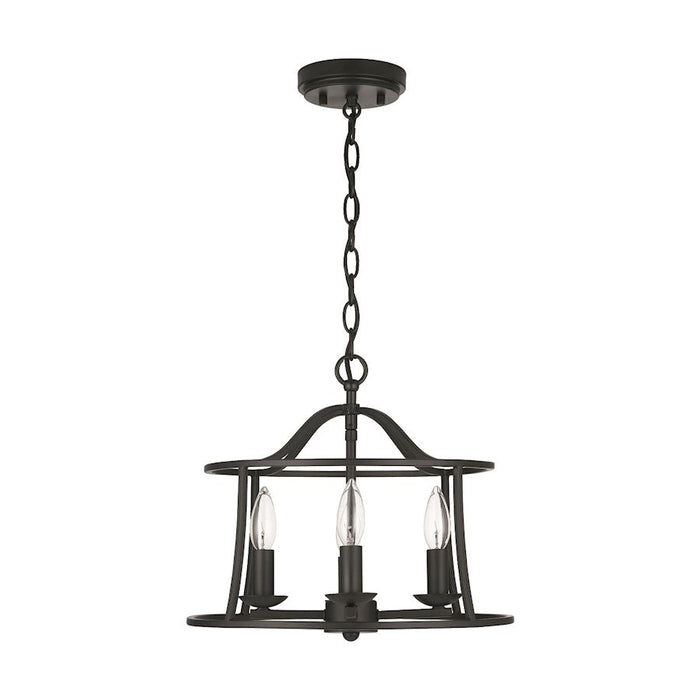 Capital Lighting Cameron 4-Light Semi-Flush, Matte Black - 239541MB