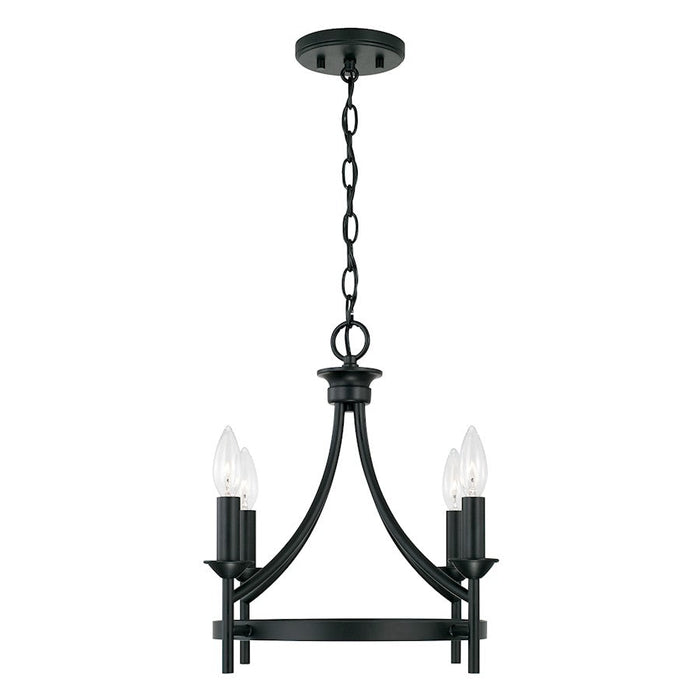 Capital Lighting Peyton 4 Light Semi Flush Mount, Black