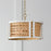 Capital Lighting Lola 4 Light Semi Flush, Flat White/Matte Brass