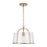 Capital Lighting Madison 1 Light Semi Flush, Clear Seeded