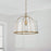 Capital Lighting Madison 1 Light Semi Flush, Clear Seeded