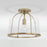 Capital Lighting Madison 1 Light Semi Flush, Clear Seeded