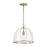 Capital Lighting Madison 1 Light Semi Flush, Clear Seeded