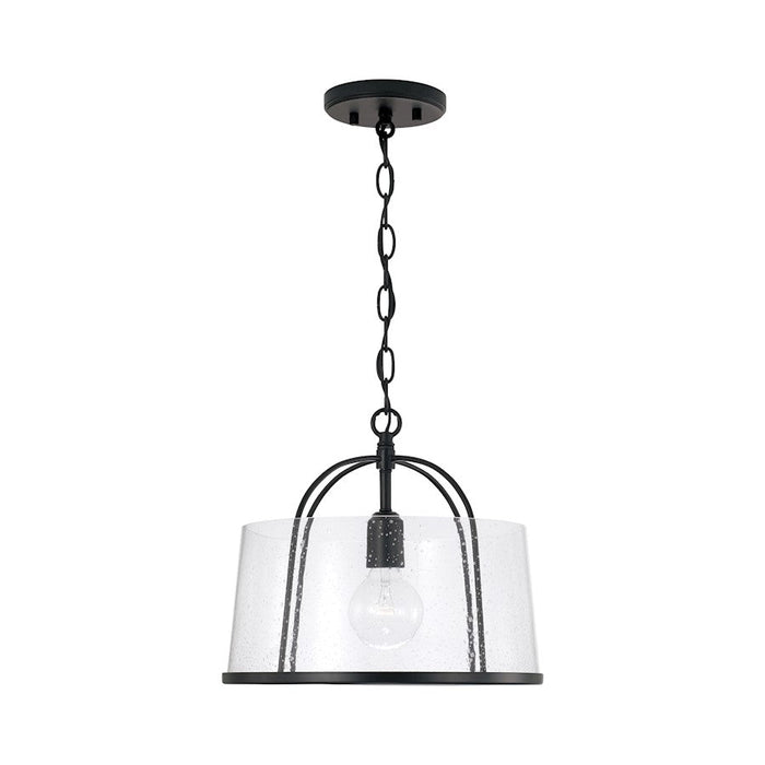 Capital Lighting Madison 1 Light Semi Flush, Clear Seeded