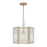 Capital Lighting Brynn 1 Light Semi Flush, Aged Brass Painted