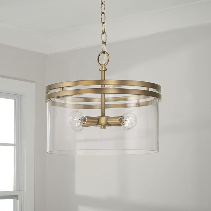 Homeplace Lighting Fuller 4 Light Semi Flush Mount