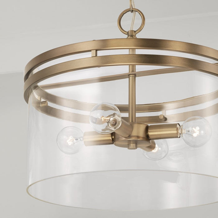 Homeplace Lighting Fuller 4 Light Semi Flush Mount