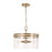 Homeplace Lighting Fuller 4 Light Semi Flush Mount