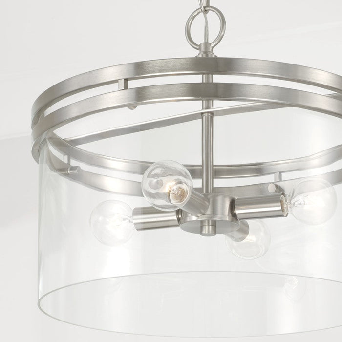 Homeplace Lighting Fuller 4 Light Semi Flush Mount