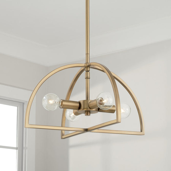 Homeplace Lighting Lawson 4 Light Semi Flush Mount